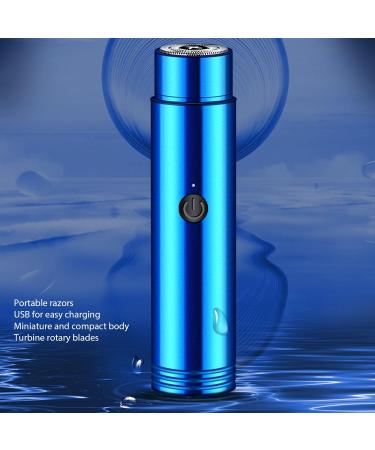 Mini Beard Clipper - Portable USB Rechargeable Electric Cutter for Travel | Multifunctional Head Grooming Tool (Blue - Buy Online on SooperMarket.com