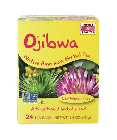 Now Foods Real Tea Ojibwa Caffeine-Free 24 Tea Bags 1.5 oz (42 g)