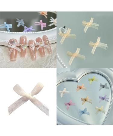 10Pcs Bow Art Decorations Colorful Ribbon Bowknot Accessories Bows For Acrylic Art 02a - Buy Online on SooperMarket.com