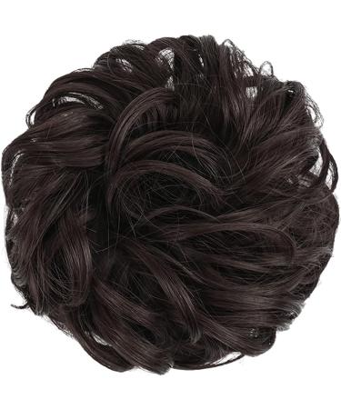 FESHFEN Messy Bun Hair Piece Synthetic Chignon Ponytail Hair Extension Medium Brown 38g - Updo Hairpiece for Women, Girls, Kids - Pack of 1 - Buy Online on SooperMarket.com