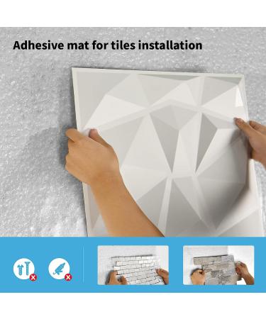 Art3d Adhesive Tile Setting Mat - 12in. X 360in. Double-Sided Tape Sheet for Crafts, Arts, DIY Projects - Damage-Free & Residue-Free - Buy Online on SooperMarket.com