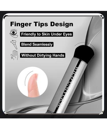 Wild Universe Concealer Makeup Brush - Covers Blemishes, Dark Circles, Smile Lines - Premium Firm Bristles for Liquid/Cream Bronzer - Gray - Buy Online on SooperMarket.com