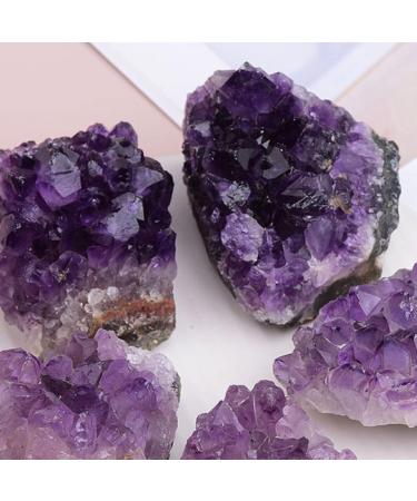 1pc Natural Amethyst Crystal Cluster Quartz Raw Purple Stone Ornaments Feng Shui Ore Home Decoration Household Natural Stones and Minerals (Color : Amethyst Cluster 1pc Size : 120-180g) 120-180g Amethyst Cluster 1pc - Buy Online on SooperMarket.com