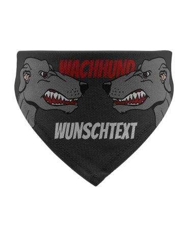 printplanet - Dog scarf with name or text - Scarf for dogs - Layout Watchdog-2 - Size S Size S Watchdog-2