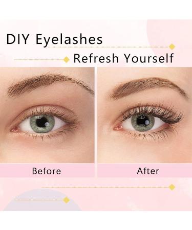 Glowing Win Eyelash Individual Cluster Lashes - 120 PCs DIY Artificial Eyelash Extensions (0.07D 20D Mix 8-14mm) - Unleash Your Beauty - Buy Online on SooperMarket.com