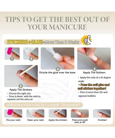 LUVADEYO 24 PCs Pink Coffin Sequins Fake Nails | Medium Length Press-On Nails with Bling Gradient & Rhinestone Design - Gorgeous Full Cover False Nails - Buy Online on SooperMarket.com