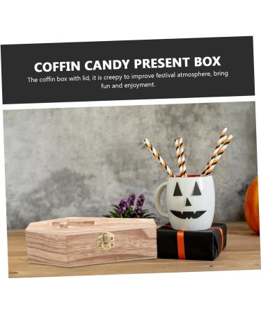minkissy Box Wood Funeral Dollhouse Coffin Decor Coffins and Caskets Jewelry Casket Terrarium Case Casket Ring Coffin Necklace Organizer Jewelry Organizer Wooden Wedding Small Coffin 15.00X7.80X4.00CM As Shown 1 - Buy Online on SooperMarket.com