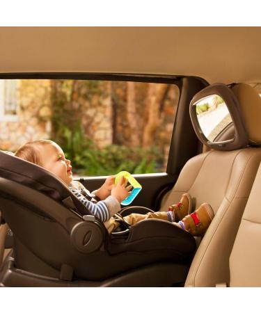 Munchkin Baby In-Sight Car Mirror - Extra Large Wide-Angle Reflection for Superior View of Baby, Black - Buy Online on SooperMarket.com