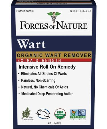 Extra Strength Organic Wart Remover - Forces Of Nature Roll-On 0.14 oz - Buy Online on SooperMarket.com