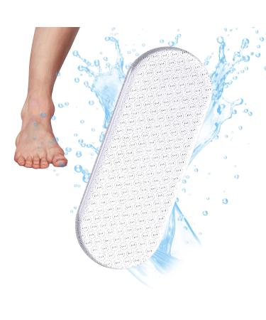 Veeteah Hard Skin Remover - Glass Callus Remover Dry Heels Skin Remover Clear in-Shower Foot Scrubber Callus Remover Pedicure Foot File for Smoothing Feet Dead Skin