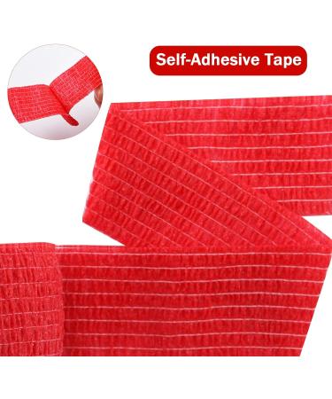 Heyu-Lotus 6 Pack Cohesive Bandages 2.5cm x 4.5m Vet Wrap Self Adherent Bandages Elastic Cohesive Tapes Pet Bandage Wraps for Dogs and Cats Assorted Colours (S) - Buy Online on SooperMarket.com