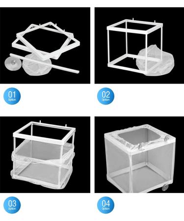 XMHF White Nylon Mesh Fish Fry Hatchery Breeder Box - Separation Net - Buy Online on SooperMarket.com