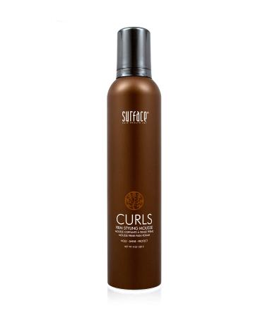 Surface Hair Curls Firm Styling Mousse Define And Hold While Adding Shine Protecting Color and Resisting Humidity 8 Fl Oz (Pack of 1)