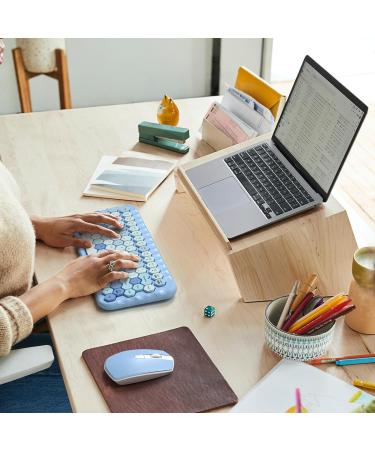 MOFII Colorful Computer Wireless Keyboard and Mouse - Mini Blue - Buy Online on SooperMarket.com
