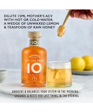 10-Year Aged Raw Apple Cider Vinegar with Mother - Keto-Friendly & Superior Quality - 350ml (Pack of 1) - Buy Online on SooperMarket.com