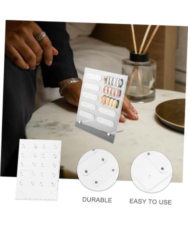 HAPINARY 1 Set Nail Display Board Magnetic Nail Art Display Board Nail Art Showing Board Nail Art Display Stand Nail Art Magnetic Display Board Nail Salon Display Boards Nail Salon Supply 20.00X16.00X0.40CM Transparent 1 - Buy Online on SooperMarket.com