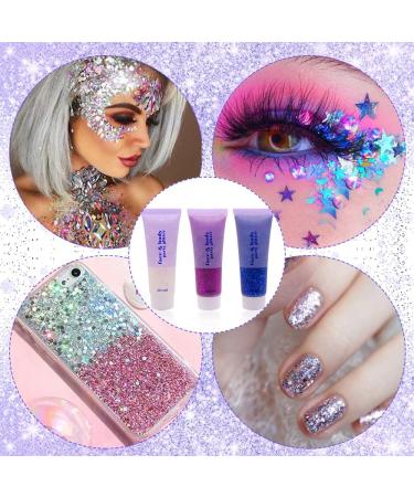 Mermaid Sequins Holographic Face Glitter Gel - Festival Makeup for Face, Body, and Hair - Buy Online on SooperMarket.com