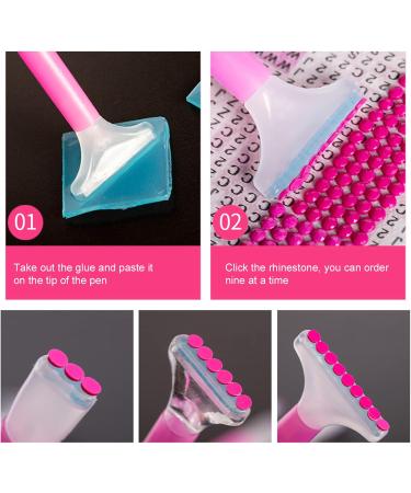 Rhinestone Painting Accessories Professional Nail Art Dotting Tool Practical with Rhinestone Dotting Pen for Nail Salon - Buy Online on SooperMarket.com