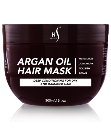 Herstyler Argan Oil Hair Mask - Hair Mask For Dry Damaged Hair and Growth - Deep Conditioning Argan Oil Har Mask - Curly Hair Mask for Limp Dull Hair - Anti-Frizz Hair Mask