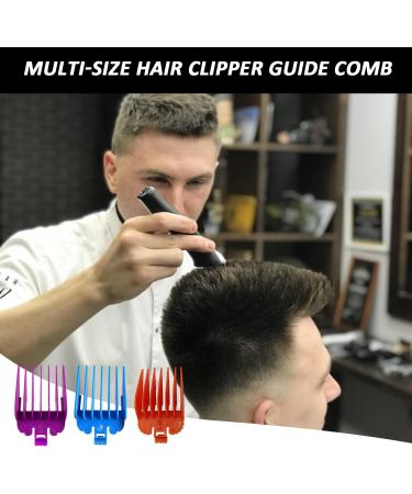 10 pieces limit combs barber shop supplies Hairdressing comb colorful hair clipper guard replacement protective set multi-size hair clipper guide comb - Buy Online on SooperMarket.com