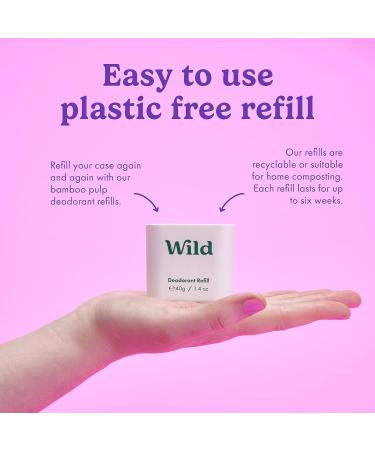 Wild - Natural Refillable Deodorant - Vegan & Eco-Friendly - Aluminium Free - Long Lasting Protection - 100% Natural Ingredients - Jasmine & Mandarin Blossom Refill - 40g Jasmine & Mandarin Blossom 40 g (Pack of 1) - Buy Online on SooperMarket.com