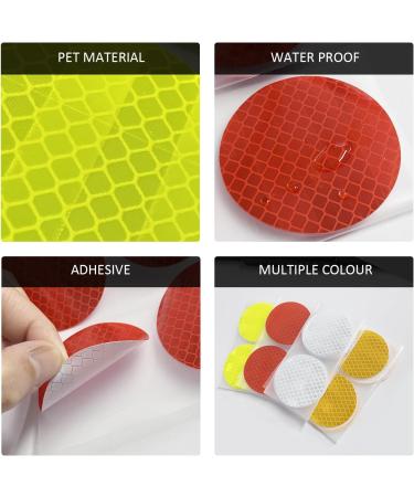 Buy NyxSeat 40-Piece Round Reflective Stickers | Night Safety Warning Stickers for Cars & Motorcycles | Reflective Backpack Stickers for Enhanced Visibility - Buy Online on SooperMarket.com