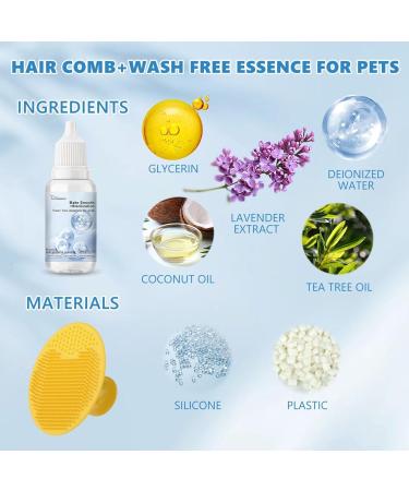 Wash Free Essence for Pets - Leave-in Conditioner & Dog Detangling Spray (2pcs) | Best Tangle Remover for Cats & Dogs - International Shipping Available - Buy Online on SooperMarket.com