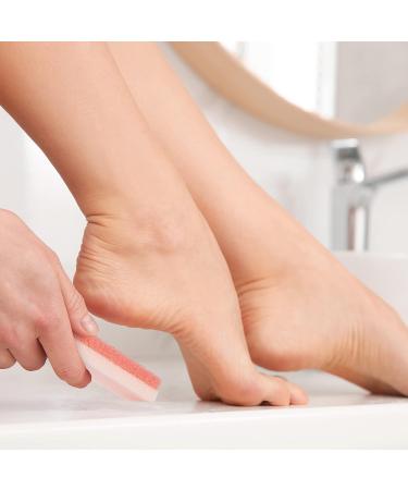 Slick Pumice Stone for Feet Callus Remover - 4 Pack, 2 Colors | Foot Scrub for Pedicure and Dead Skin Removal - Buy Online on SooperMarket.com