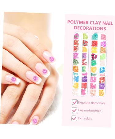 FRCOLOR 12 Boxes Nail Art Nail Biter Stop Nail Tips Set Manicure Set Nail Art Set Mobile Phone Decorative Beads Epoxy Nail Splitters Beading Polymer Clay - Buy Online on SooperMarket.com