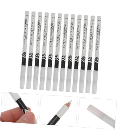 HAPINARY 12pcs Lying Silkworm Eyeliner White Eyeliner Eyebrow Pen Glitter Highlighter Pens Eye Cosmetics Wood - Buy Online on SooperMarket.com