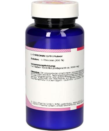 Gall Pharma L-Threonine GPH Powder - 100g | Premium Amino Acid Supplement for Optimal Health | International Shipping Available - Buy Online on SooperMarket.com