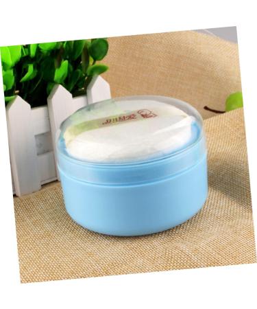 GAFOKI 4pcs Body Powder Puff Box - Travel Makeup Powder Puff Container in Blue Plastic - Buy Online on SooperMarket.com