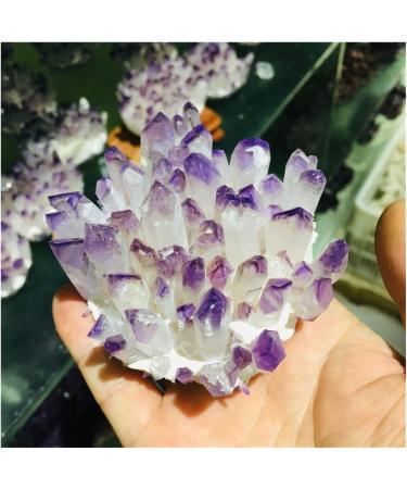Natural Crystal Cluster Amethyst Specimen Ore Purple Reiki Stone Raw Crystal Home Decor Decoration Gift (Size : 500-600) - Buy Online on SooperMarket.com