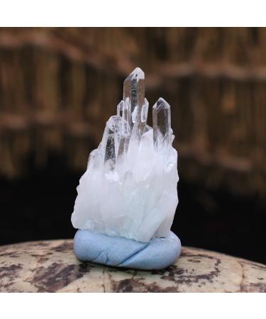 Natural Clear White Quartz Crystal Cluster Geode Gemstones Raw Specimen Home Decor 2-3cm Rocks