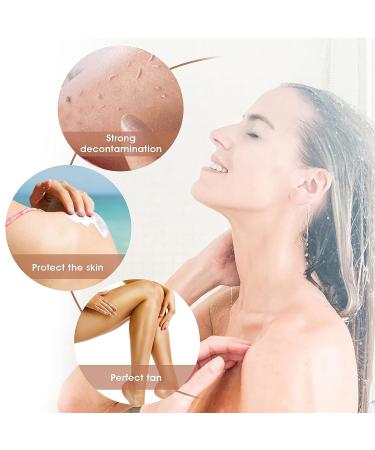 WLLHYF Self Tanning Mitt Applicator - Ultra Soft 3D Design Glove for Face and Back - Black Tanner Mitts for Smooth Application - Buy Online on SooperMarket.com