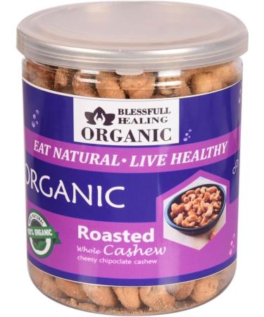 Blessfull Healing Organic Natural Vegan Cheesy Chipotle Roasted Whole Cashew Nuts Crunchy Kaju 250 Gram - Buy Online on SooperMarket.com