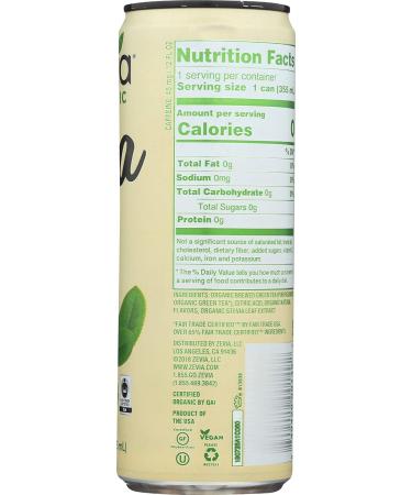 Zevia Organic Green Tea - 12 Fl Oz | Zero Calorie & Naturally Sweetened - Buy Online on SooperMarket.com