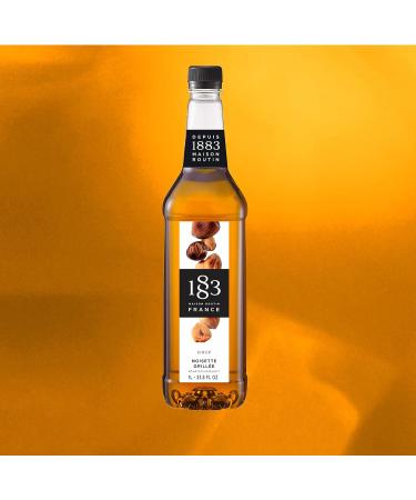 1883 Maison Routin Premium Roasted Hazelnut Syrup 1L - Ideal for Coffee, Tea, Hot Chocolate & Baking - Buy Online on SooperMarket.com