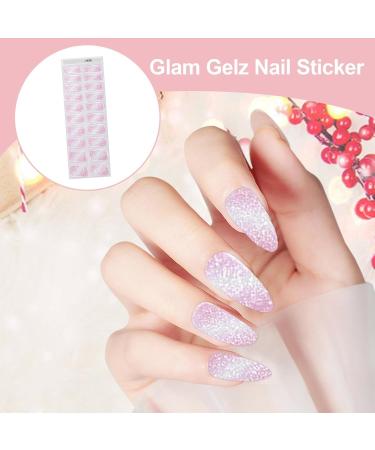 tongfeng Gel Nail Strips Glitter Nail Stickers for Gel Polish Semi Cured Gel Nail Polish Wraps with Nail Light Gel Polish Strips with Nail Lamp Suitable for Manicure Lover N038 - Buy Online on SooperMarket.com