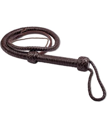 HADZAM Indiana Jones Bullwhip 10FT 12 Plaits Real Cow Hide Leather Rope Core - Brown - Buy Online on SooperMarket.com