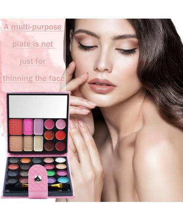 PhantomSky 32-Color Eyeshadow Palette Contouring Kit with Lipgloss, Blusher, and Concealer #4 - Ideal for Professional & Daily Makeup - Buy Online on SooperMarket.com