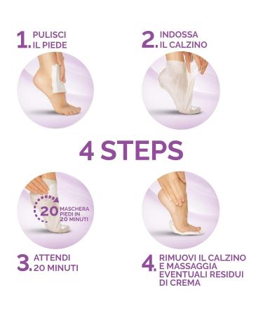 Scholl Pedimask Foot Mask with Lavender Oil - 4 Pairs Moisturizing Socks for Soft Feet | International Shipping - Buy Online on SooperMarket.com