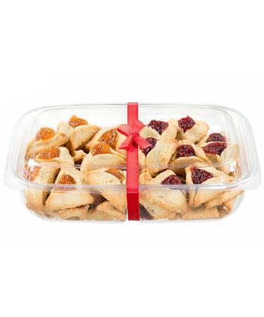 Hamentaschen Cookies Filled with Raspberry and Apricot Filling | Gourmet Cookie Gifts | Mishloach Manot | Purim Gift Idea for Him & Her | Kosher Hamentaschen Cookies | 22 oz Sterns Bakery Large Hamentaschen Gift Box