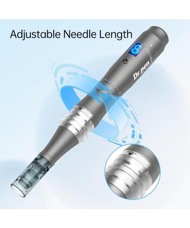 Dr.pen M8 Microneedling Pen Wireless Professional Micro Needling Pen Skin Care Tool Kit for Face and Body Auto Microneedling Device Set for Face 6 Speeds with 10 Nano Round Cartridges (UK Plug) - Buy Online on SooperMarket.com