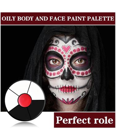 6 Colors Face Body Paint Palette - Washable Halloween SFX Makeup for Cosplay & Costume Accessories | Clown Vampire Bruise | #03 - Buy Online on SooperMarket.com