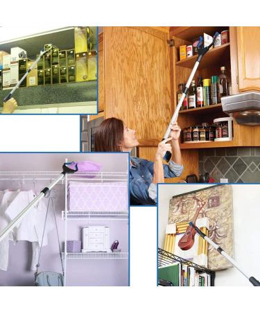 Reacher Grabber Tool Pickup Tool Reaching Assist Tool for Trash Pick Up Nabber Litter Picker 82cm Foldable Grabber Reacher for Elderly Lightweight Extra Long Handy Trash Claw Grabber Arm Extension Blue - Buy Online on SooperMarket.com