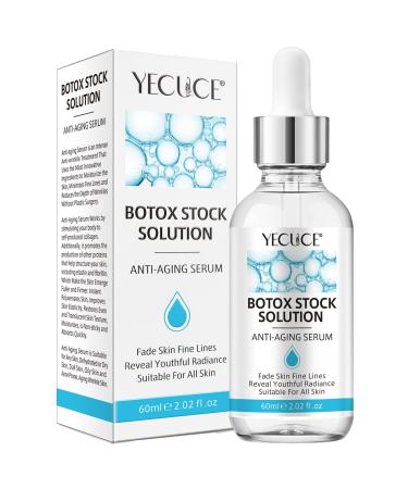 Botox Face Serum (60 ml) Botox Stock Solution Facial Serum Anti Aging Serum For Face Botox in A Bottle Moisturize Skin Reduces Wrinkles Botox Face Serum for Women