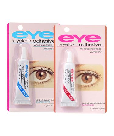 Black Individual Eyelash Glue 2-Pack | Express Drying, Waterproof & Long-Lasting Lash Adhesive for DIY Extensions - Buy Online on SooperMarket.com