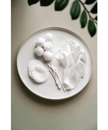 Buy 100% Organic Cotton Swabs Biodegradable Packaging 800 Pieces (4 Packs of 200) Eco-Friendly & Sustainable - Buy Online on SooperMarket.com