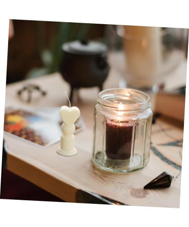 STOBOK 1 Set Candle Plastic Mold Handmade Craft Mould Heart Wand Design Candle Mold DIY Candle Casting Chocolate Molds Silicone Molds Candle DIY Silicone Mold Rubber Heart-Shaped Crafts As Shown 6X6X11.3CM - Buy Online on SooperMarket.com